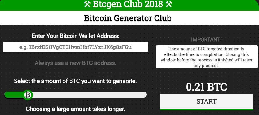 btc generator club