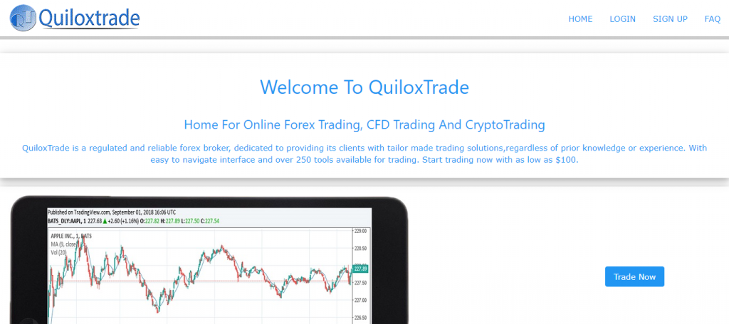 Quiloxtrade Home image