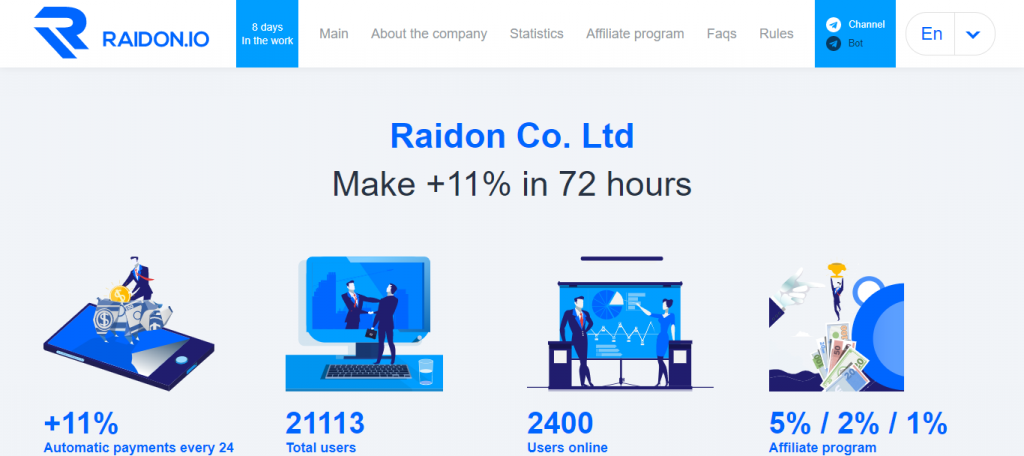 Raidon Homepage image