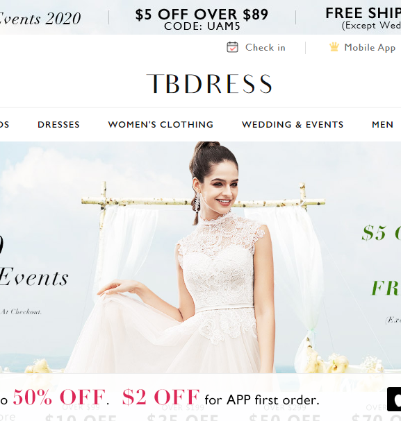 tbdress website