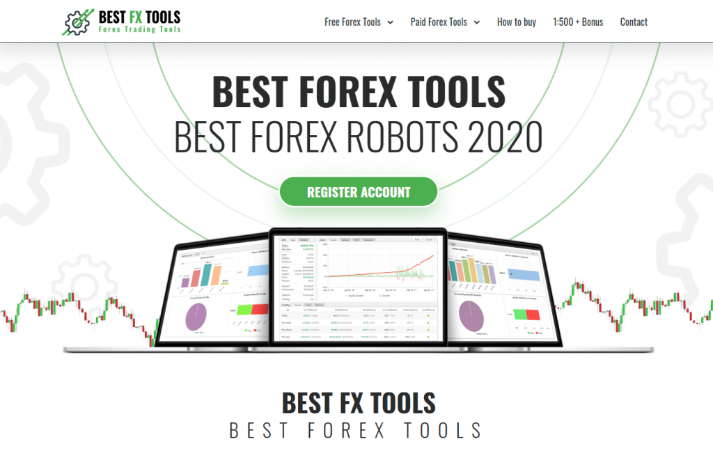 Screenshot of Bestfxtools.com homepage