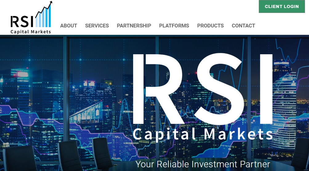 RSI market landing page