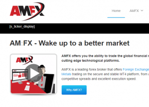 Amfx Landing page