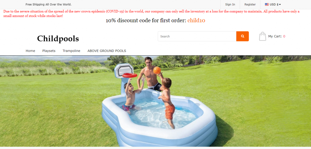 Childpools Homepage