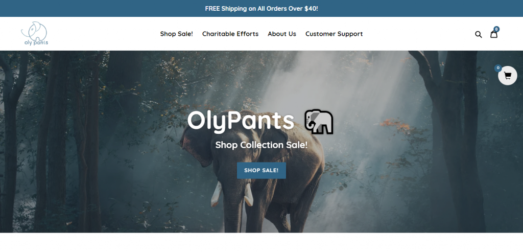 Olypants Homepage