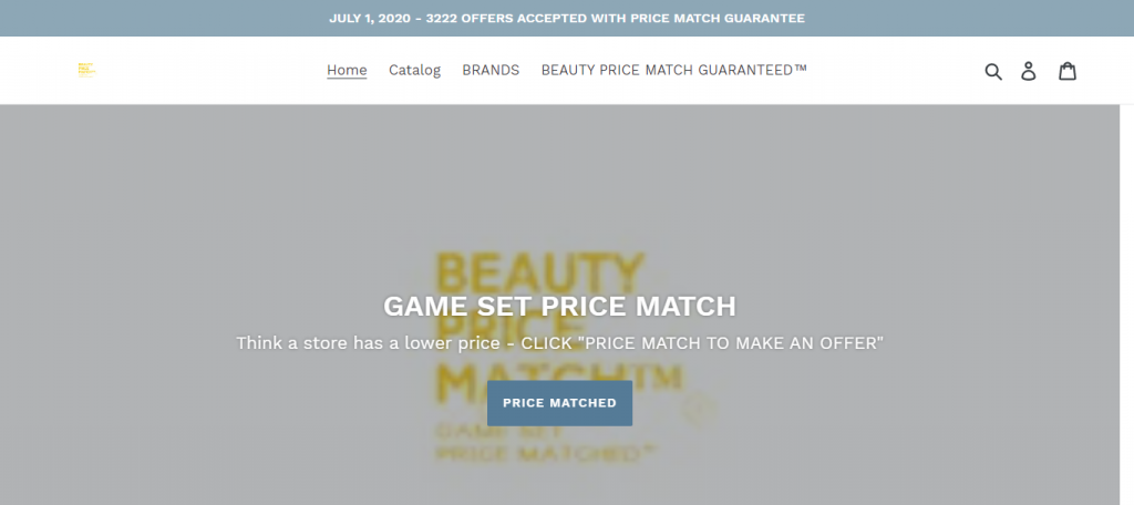 Beautypricematch Homepage