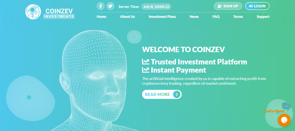 Coinzev Homepage