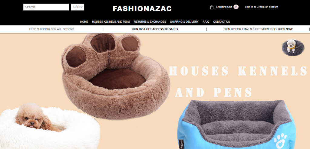 Fashionazac Homepage