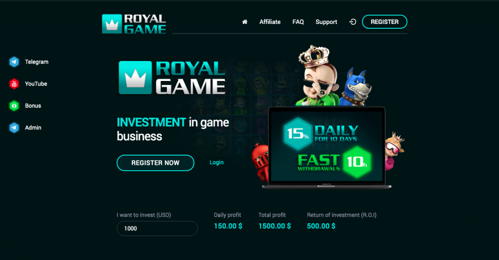 Royalga Homepage