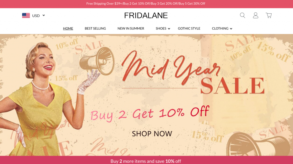 Fridalane Homepage