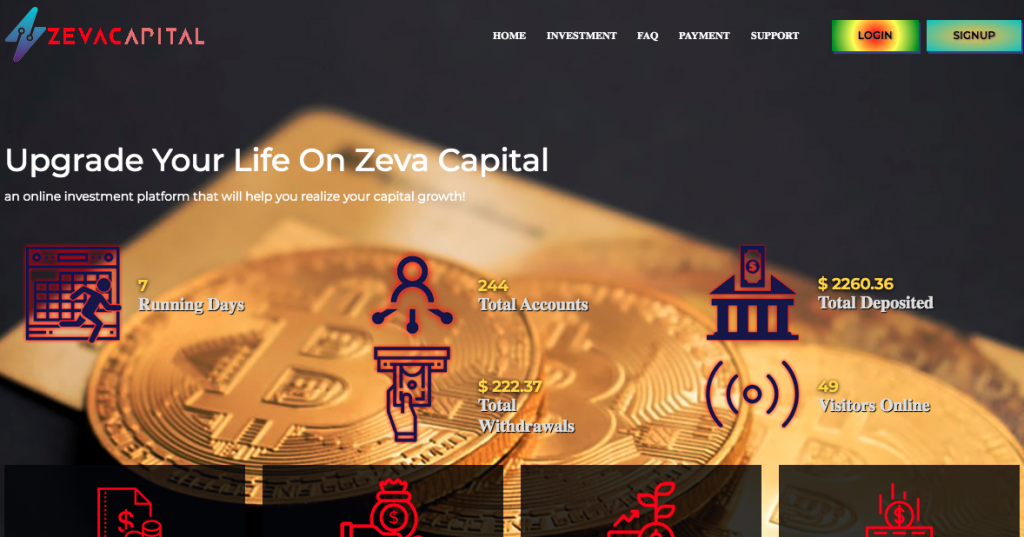 Zevacapital Homepage